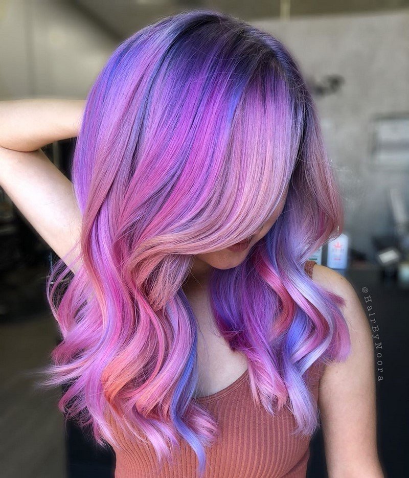 окрашивание в яркие цвета